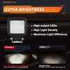 Primelux 4 Inch 42W 3660LM LED Tractor Lights,12-24V LED Tractor
