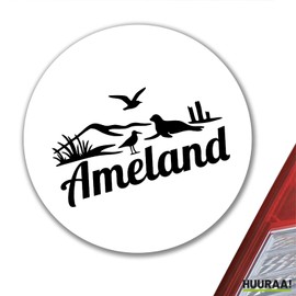 Huuraa Sticker Ameland Netherlands Gift 10 cm Sticker Ameland Gift Idea