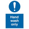 Pack of five - Hand Wash Only Sign - 100x150mm