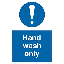 Pack of five - Hand Wash Only Sign - 100x150mm - A6P