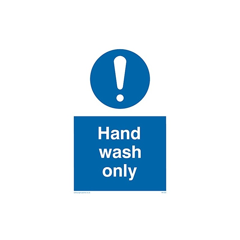 Pack of five - Hand Wash Only Sign - 100x150mm