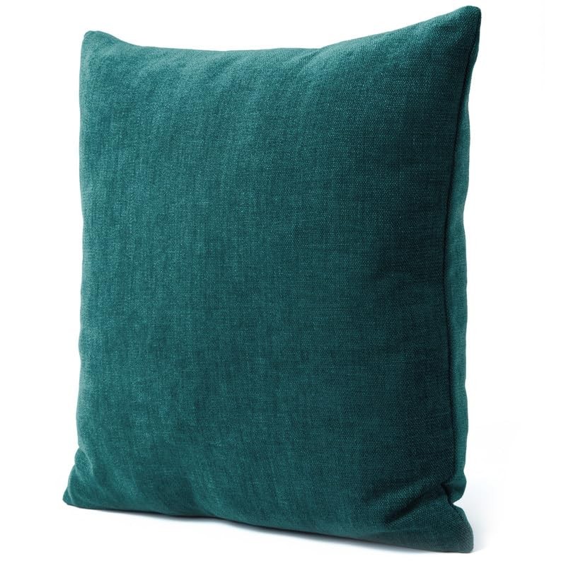 Encasa Homes Chenille Cushion Covers, Set of 2, Scarlet Red,