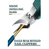 Professional Eagle Beak Angled Nail Clippers Set - Wide Slanted