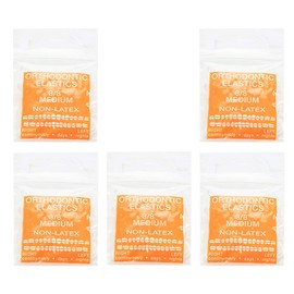 JMU Orthodontic Elastics 3/8 Medium, 500 pack Intraoral Rubber Bands Latex Free Dental Rubber Bands Made in USA
