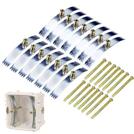 14pcs Switch Socket Screw Hook Wall Socket Back Box Repair Clip Support Rod,Universal 86 Type Switch Repair Tool,Wall Outlet Accessories(Silvery)