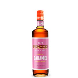 Cafe Pocco Vannillia Syrup 750ml Glass Bottle (1 Bottle, Caramel)
