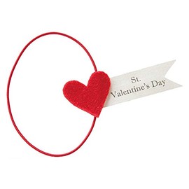 Rubber Tag Valentine Heart (10 Pieces) SV – TR1 