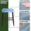 Bifaunvogel Bar Stool Cover Rectangle Set of 4 Velvet Stretch