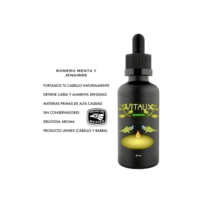 Vitaux Extracto De Jengibre Menta Y Romero Anticaída pack X2