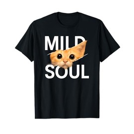 Mild Soul Cat, Introverts Cute Ginger Orange Tabby Kitten T-Shirt