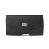 Reiko Wireless Leather Horizontal Phone Pouch with Metal Logo 6.05X3.18X0.67