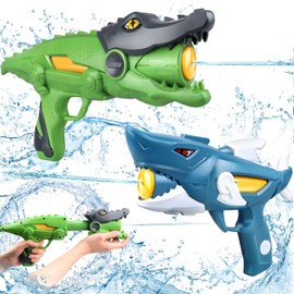 Beria Water Gun 2 Pack, Squirt Pistol Toy Guns for Boys 8-12, Toys for 3 Years Old and up Boys Girls Adults Toddler, Outdoor Toy for Swimming Pool Yard Lawn Beach