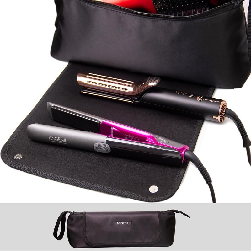 ANGENIL 2 In 1 Hair Tools Travel Bag with Heat-resistant