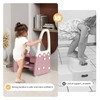 Two Step Stool with Handrails for Toddler and Kids, Standing