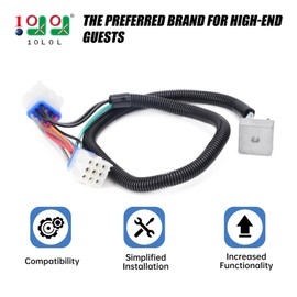10L0L Golf Cart Harness Adapter-12V Headlight Voltage Reducer Harness for Club Car Precedent (Since 2004) Gas Golf Cart Light Harness, 9 Pin to 12 Pin Converter Harness