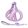 AIITLE Soft Dog Harness No Choke Over, Cute Seersucker Puppy