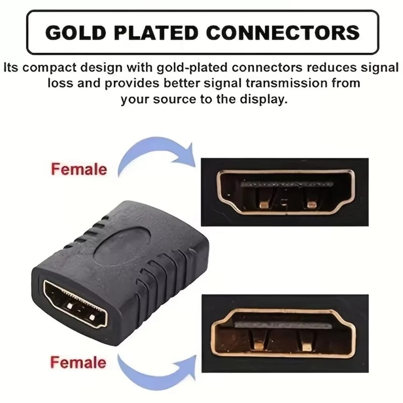 CNCTWO HDMI Extension Adapter A (Female/Female) C2AFFx2 (Extension Adapter x
