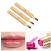 3pcs Gold Retractable Lip Brush Portable Soft Hair Double Ended