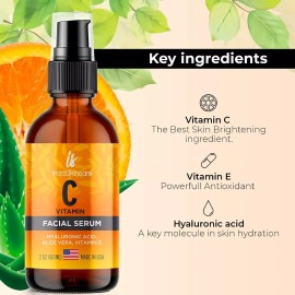 InstaSkincare Paquete 2 Sueros Faciales De Vitamina C, Instaskincare