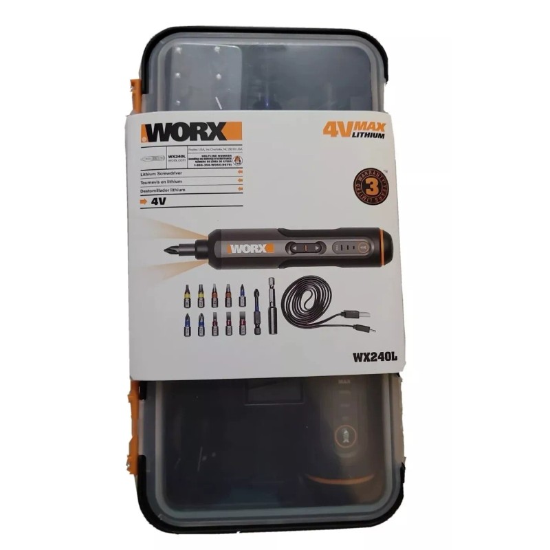 WORX Worx WX240L 4V Max Lithium Cordless Screwdriver Set, 3yr