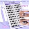 Self Adhesive Lash Clusters Natural Look Manga Self Adhesive Lashes
