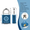 2 Pack Iron Padlock with Keys Heavy Duty Padlock High