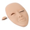 Lash Mannequin Head Reusable Soft Rubber 3D Effects Replaced Eyelids