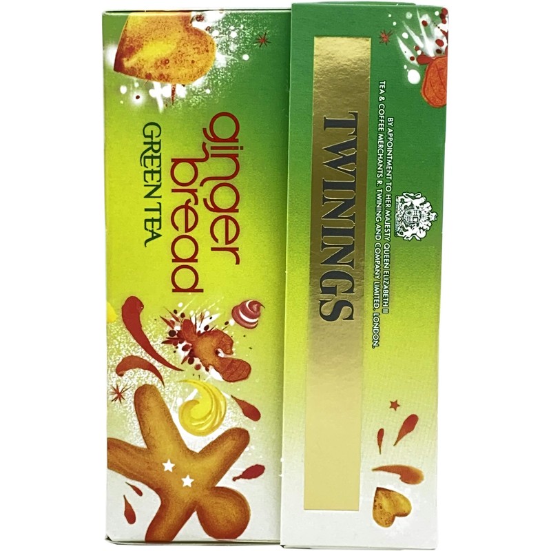 Twinings Gingerbread Green Tea, 80 Envelopes (Multipack of 4 x