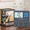 SENSTREE Digital Temperature Humidity Controller Pre-Wired Outlets for Mushroom, Rreptile,