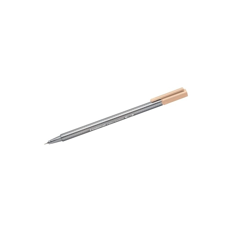 Staedtler Triplus Fineliner 334 Beige, 1 Piece, Fine, Beige, Grey,