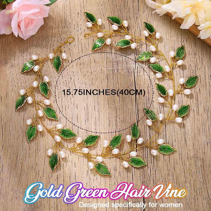 Gold Leaf Hair Vine Bridal Headpiece Wedding Hair Accessories for