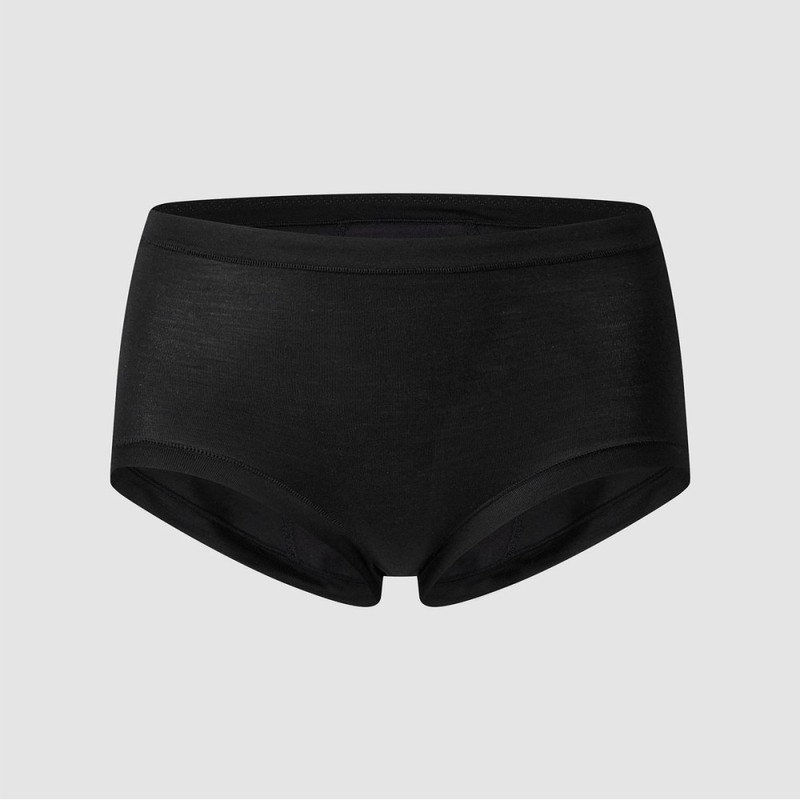JAJU [JAJU] Women's Modal Sanitary Hip Hugger Panty 3-Pack_Black