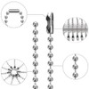 TRKETK 5 Metre Ball Bead Chain, Silver Metal Bead Chain,