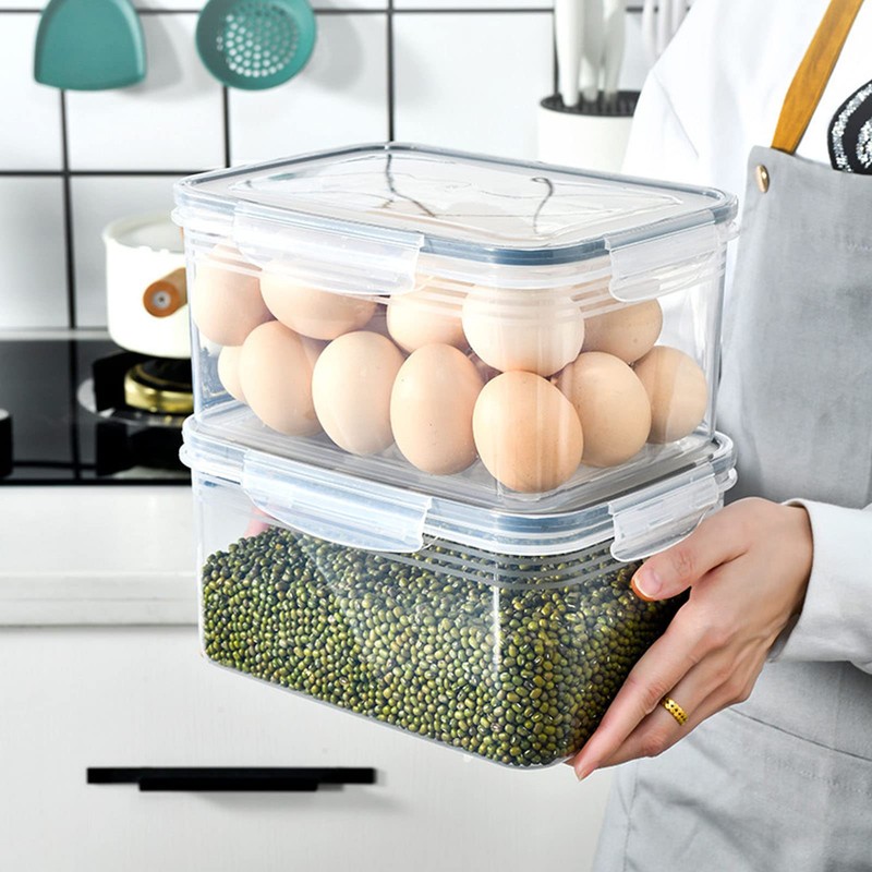 1750ml Fruit Storage Containers for Fridge, Transparent Fruit Vegetable Storage