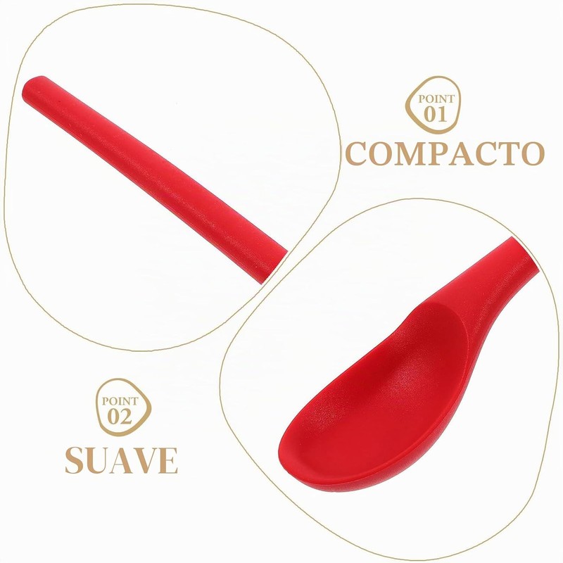 POPETPOP 4 piezas Cucharas de Silicona para Comer y Mezclar