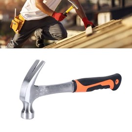 Martillo Electricista, Martillo de Uñas de Garra, Acero de 45 Calibre 250 G de No Deslizante de Cabezal Integrado para su Uso en Emergencia de...     