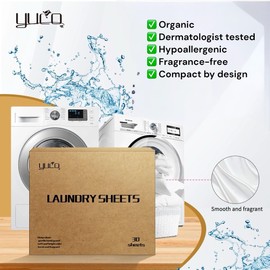 Laundry Detergent Sheets - 30 Detergent Sheeets -60 Loads -Concentrated Liquidless Laundry Soap - No Plastic Jug - Travel Laundry Kit - Dorm Room Essentials - Antibacterial Power