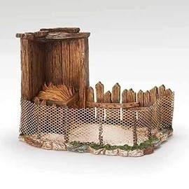 Fontanini by Roman Inc., Bird Shelter, 7.5" Collection, Nativity Figure and Accessories, Hand Sculpted and Painted (7x6x9)