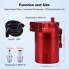 SPEEDWOW Universal Oil Catch Can Tank Filter Baffled With Hose
