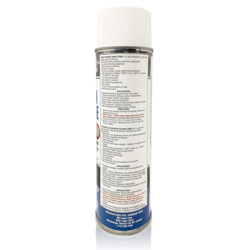 Lower Friction Boron Nitride Aerosol Lube Spray Can - Anti-stick