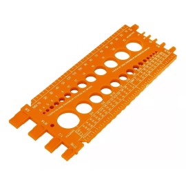 Truper Regleta Calibradora Tuercas Y Tornillos, 22 Cm Truper 10811