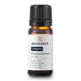 Naissance Organic Frankincense (Boswellia Neglecta) Essential Oil (No. 185) 10ml - 100% Pure, Certified Organic, Vegan, Cruelty Free, Steam Distilled & Undiluted - for Aromatherapy & Diffusers
