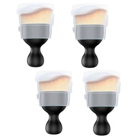 Zerkbiey Car Detailing Brush Dusting Brush, Car Interior Detailing Brush (4Pcs) – Soft Bristle Interior Cleaning Tool with Curved Design, Auto Detailing Dust Brush with Protective Cover