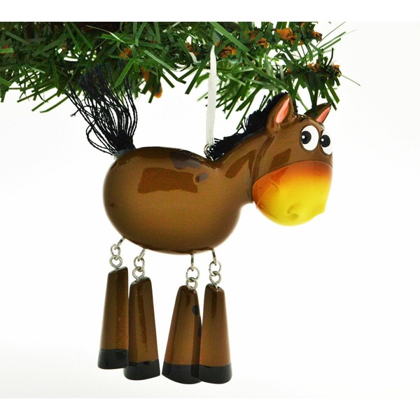 PolarX Farm Animals Horse Personalized Christmas Tree Ornament