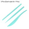 sourcing map 3pcs Plastic Clay Tools Double-Headed Crafts Modeling kit