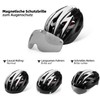 Shinmax Bicycle Helmet, CE-Certified, with Removable Safety Goggles / Visor