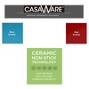 casaWare 3pc Multi-Size Cookie Sheet/Jelly Roll Pan Set (Red Granite)