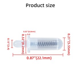 YingEnter 20 PCS Shutter Repair Plantation Shutter Replacement Parts Shutter pins Replacement Plantation Shutter Repair kit Pins, Plastic Spring
