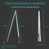 ZGTools Contour Radius Marker - Up to 40" Radius, Aluminum