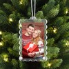 Bucherry 6 Pack Christmas Clear Acrylic Photo Frame Ornaments 2"x